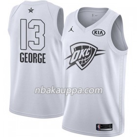 Oklahoma City Thunder Paul George 13 2018 Kaikki tähti Jordan Brand Valkoinen Pelipaidat Swingman - Miesten
